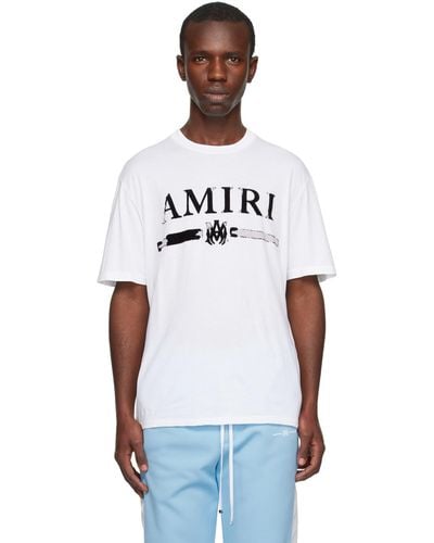 Amiri ホワイト M.a. Bar Tシャツ