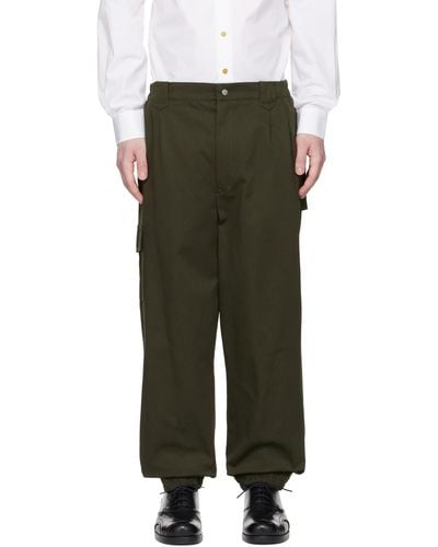 Vivienne Westwood Back Door Combat Cargo Pants - Green