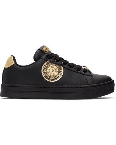 Versace 88 V-emblem Court Sneakers - Black
