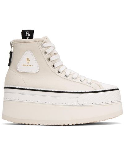 R13 Off-white Courtney Trainers