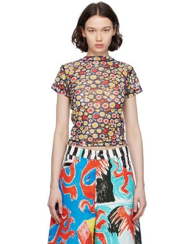 Charles Jeffrey Floral T-Shirt - Red