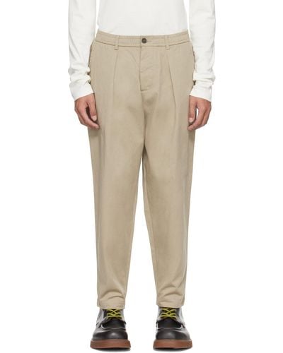 Universal Works Pleated Trousers - Natural