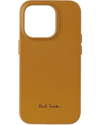 Paul Smith Native Union Edition Leather Magsafe Iphone 14 Pro Case - Natural