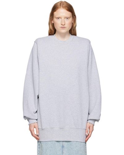 Wardrobe NYC Grey French Terry Jumper - Multicolour