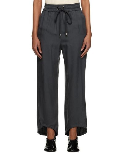 Low Classic Drawstring Lounge Trousers - Black