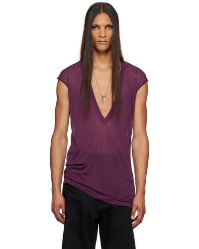 Rick Owens Ssense Exclusive Kembra Pfahler Edition Dylan T-shirt - Purple