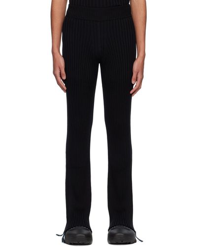 Dion Lee Gathered Utility Lounge Trousers - Black