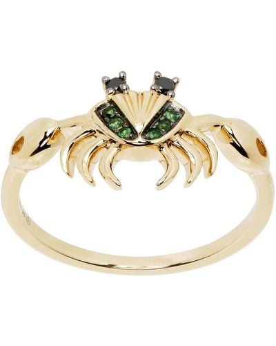 Yvonne Léon Mini Crabe Ring - Metallic
