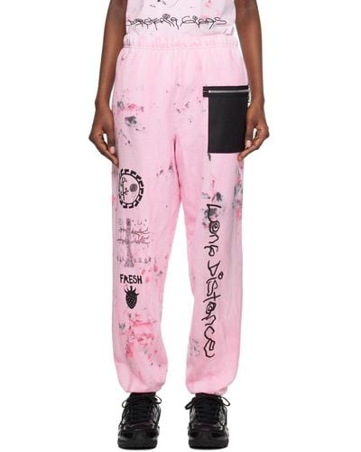 WESTFALL Smudged Lounge Trousers - Pink