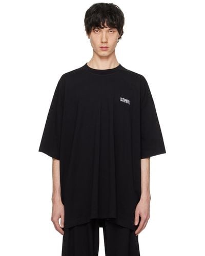 Vetements Embroidered T-shirt - Black