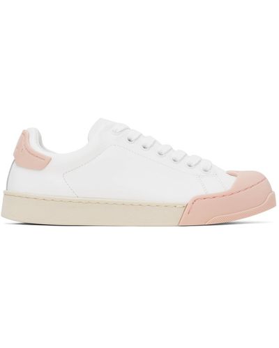 Marni White & Pink Dada Bumper Trainers - Black