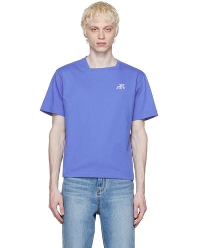 Adererror ブルー Dancy Tシャツ