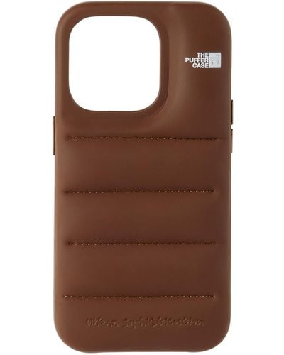 Urban Sophistication 'The Puffer' Iphone 14 Pro Case - Brown