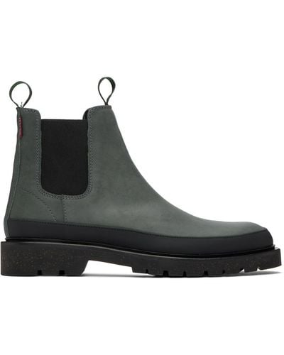 PS by Paul Smith Grey Geyser Chelsea Boots - Black