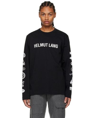 Helmut Lang Societas Long Sleeve T-shirt - Black