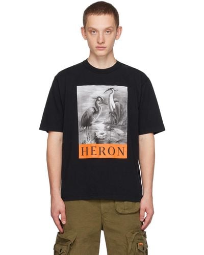 Heron Preston グラフィックtシャツ - ブラック