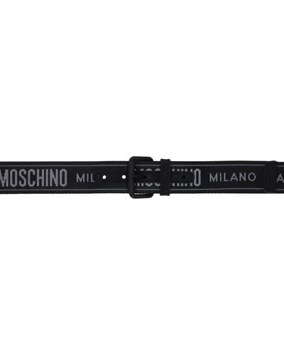 Moschino テープベルト - ブラック