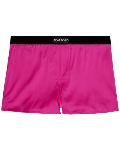 Tom Ford ロゴパッチ ボクサー - ピンク