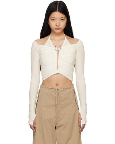 Dion Lee White Mobius Blouse