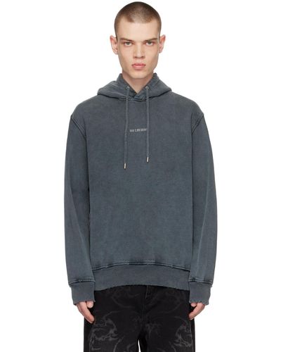 Han Kjobenhavn Distressed Hoodie - Blue