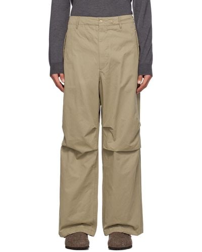 Engineered Garments Enginee Garments Pleated Trousers - Natural