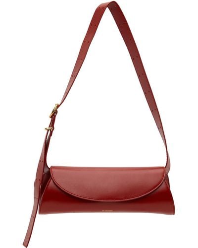 Jil Sander Red Cannolo Small Bag