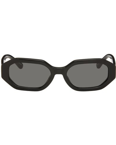 The Attico Black Linda Farrow Edition Irene Sunglasses