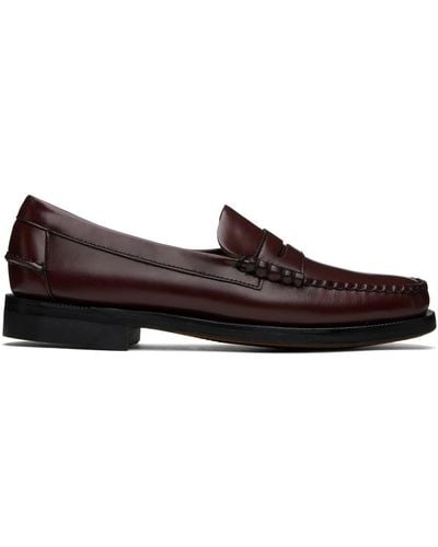 Sebago Burgundy Classic Dan Loafers - Black