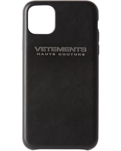Vetements ロゴ Iphone 11 Pro Max ケース - ブラック
