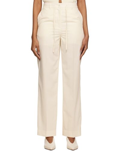 DUNST Off- Relaxed Summer Trousers - Natural