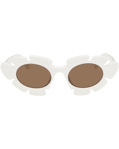 Loewe White Flower Sunglasses - Black