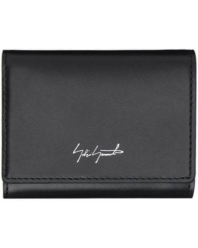 Yohji Yamamoto Compact Wallet - Black