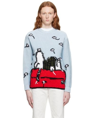 Moncler Blue Peanuts Edition Sweater - Red
