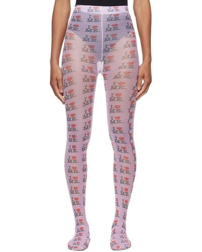 Ashley Williams 'I Heart Me' Tights - Pink