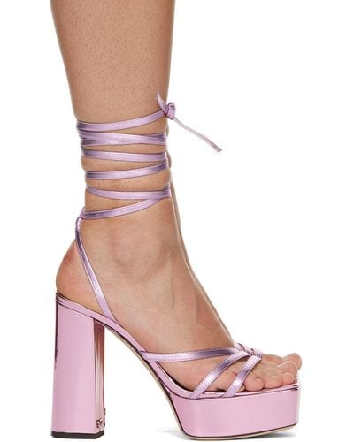 Giuseppe Zanotti Pink Vegas Heeled Sandals - Red