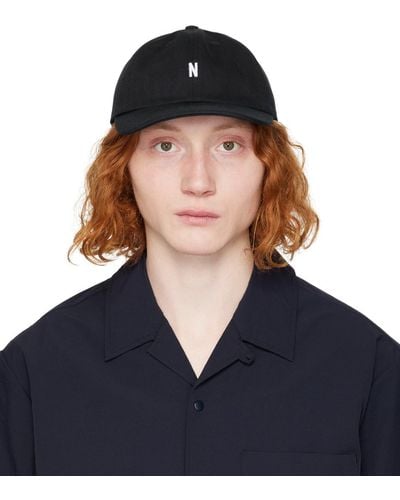 Norse Projects Black Sports Cap - Blue