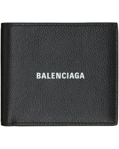 Balenciaga Cash Square Folded Wallet - Black