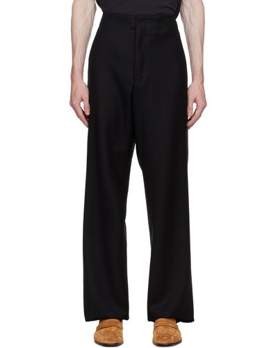Zegna Compact Trousers - Black