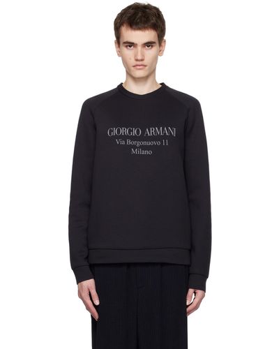 Giorgio Armani 'borgonuovo 11' Sweatshirt - Black