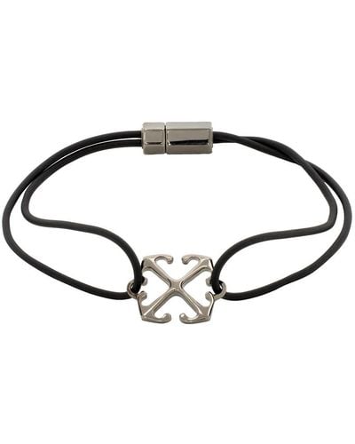 Off-White c/o Virgil Abloh Black & Gunmetal Arrow Cable Bracelet