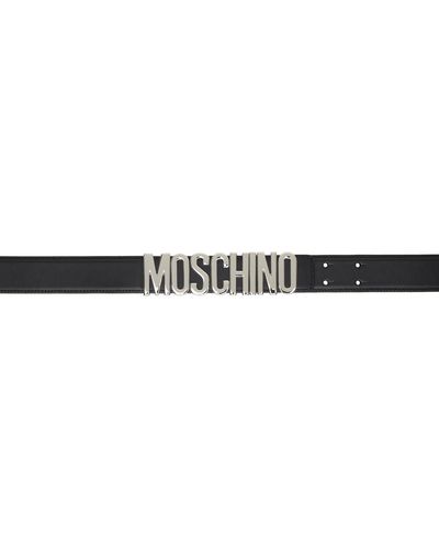 Moschino Logo Belt - Black