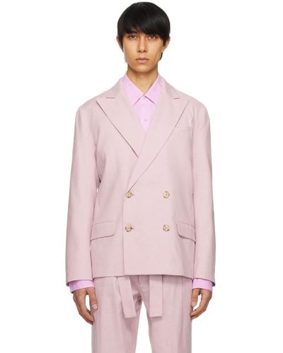 Commas Double-breasted Blazer - Pink