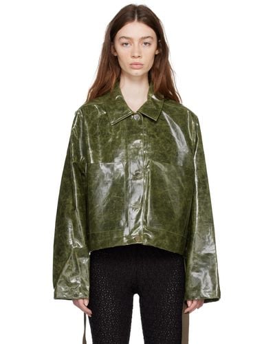 Song For The Mute Patch Pocket Jacket - Green