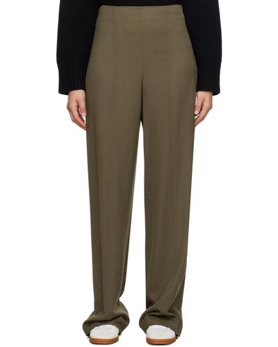 Loulou Studio Hamill Trousers - Brown
