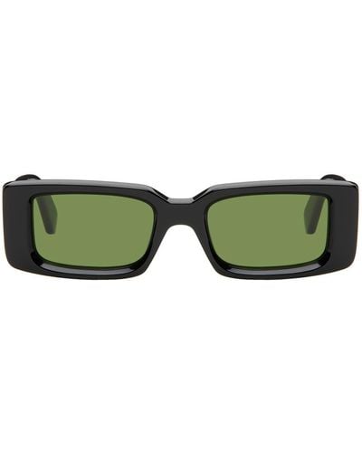 Off-White c/o Virgil Abloh Black Arthur Sunglasses - Green
