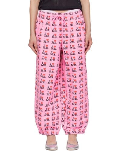 Ashley Williams 'I Heart Me' Lounge Trousers - Pink