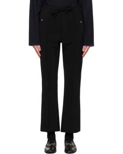 Needles Black Piping Lounge Trousers
