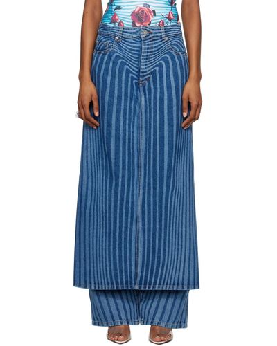 Jean Paul Gaultier 'The Denim Pant Skirt' Jeans - Blue