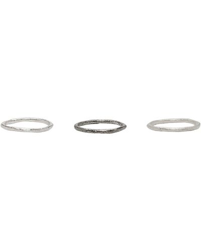 Pearls Before Swine Simple Ring Set - Metallic