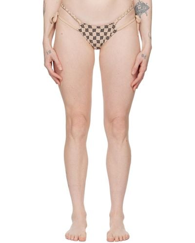 MISBHV Culotte de bikini à monogrammes exclusive à ssense - Neutre